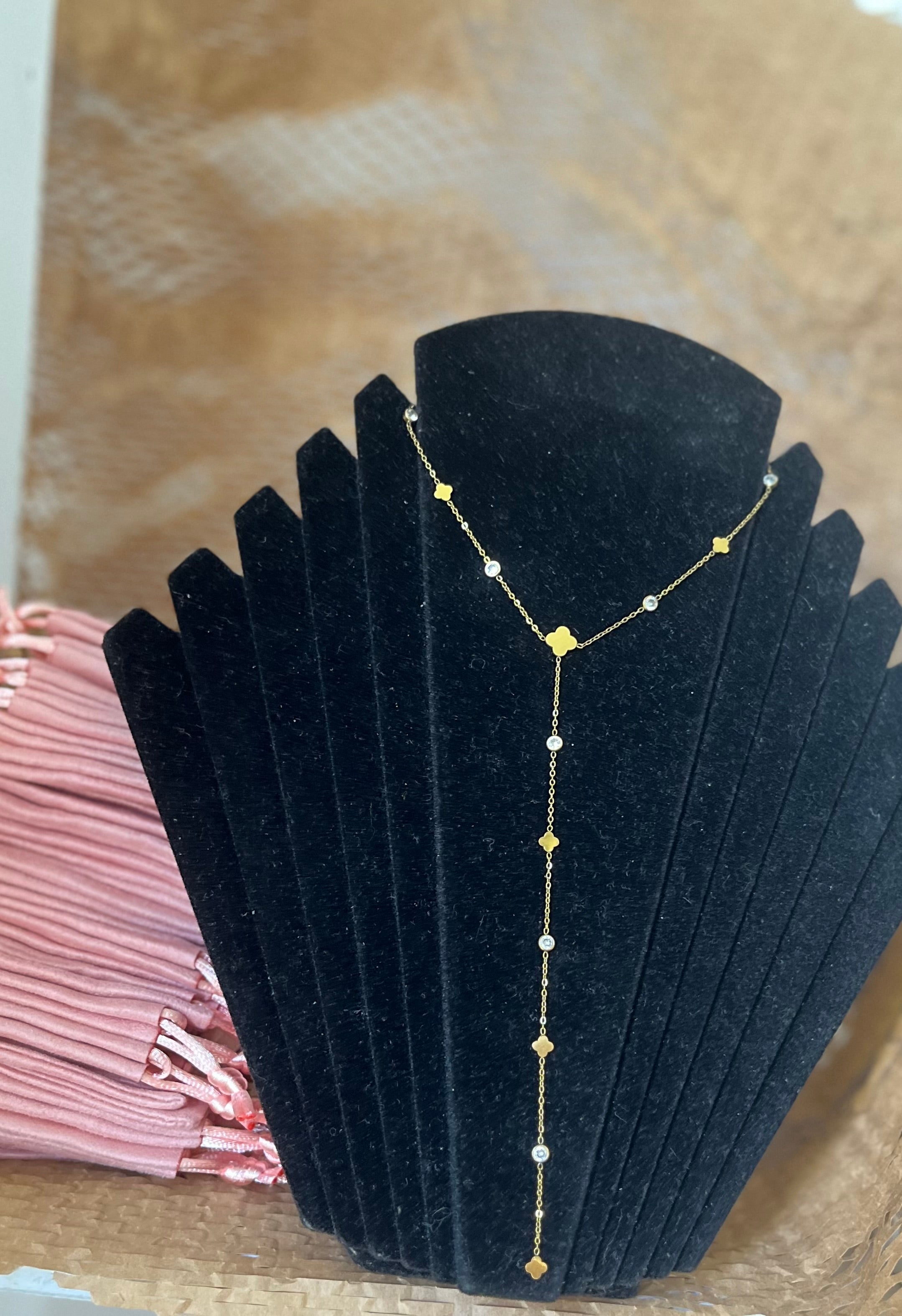 Collier sautoir Roro vert